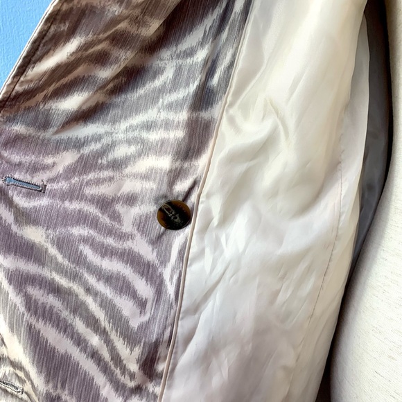 Calvin Klein Animal Print Trench Coat - Picture 7 of 8